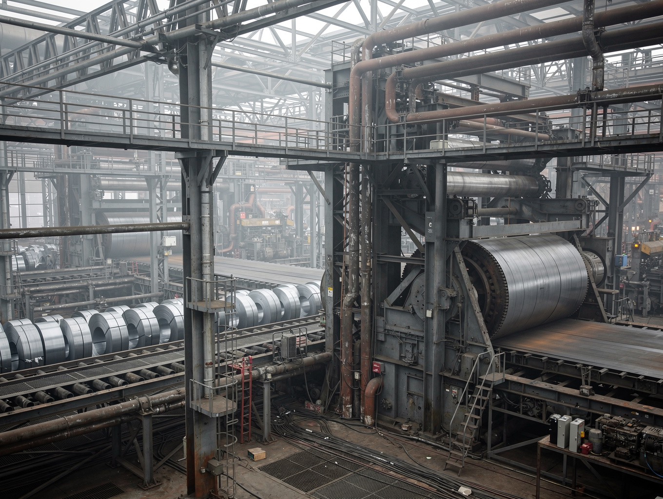 Planta industrial con sistemas de filtrado