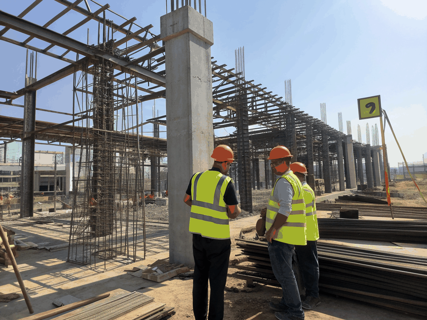 Trabajadores de construcción